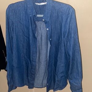 🌷NWT ZARA trafaluc denim shirt